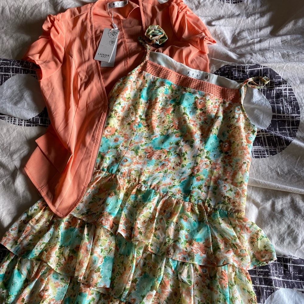 COPY - NWT Floral 2 piece party dress set